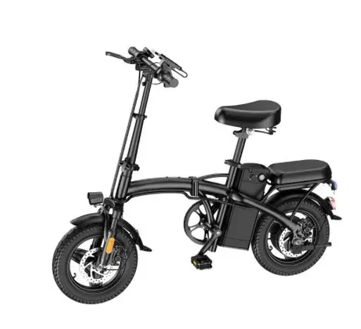 400w 14 Inch Mini Portable Folding Professional Low-cost Lithium Battery Electric Folding Bicycle 8ah Battery Life 25-35km.