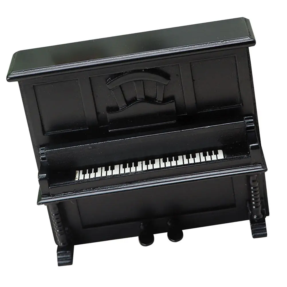

Miniature Piano Wooden Small Upright Mini House Landscape Ornament Miniature Piano Decor Mini Home Accessories