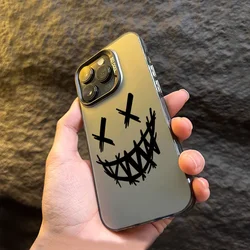 Csse For iPhone 11 Case iPhone 13 Case Smiling Devil Print Graphic Phone Case For iPhone 15 Pro Max 14 12 XS X XR 7 8 Plus Cover