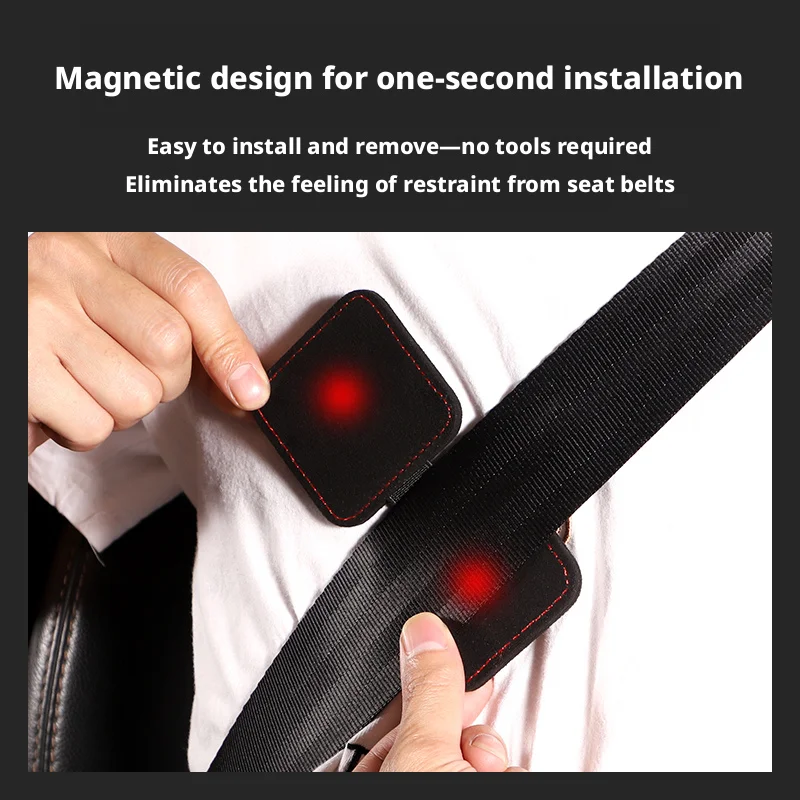 Universal Car Seat Belt Stopper Leather Seatbelt Adjusting Clip Anti-Slip Seat Belt Position Fixer