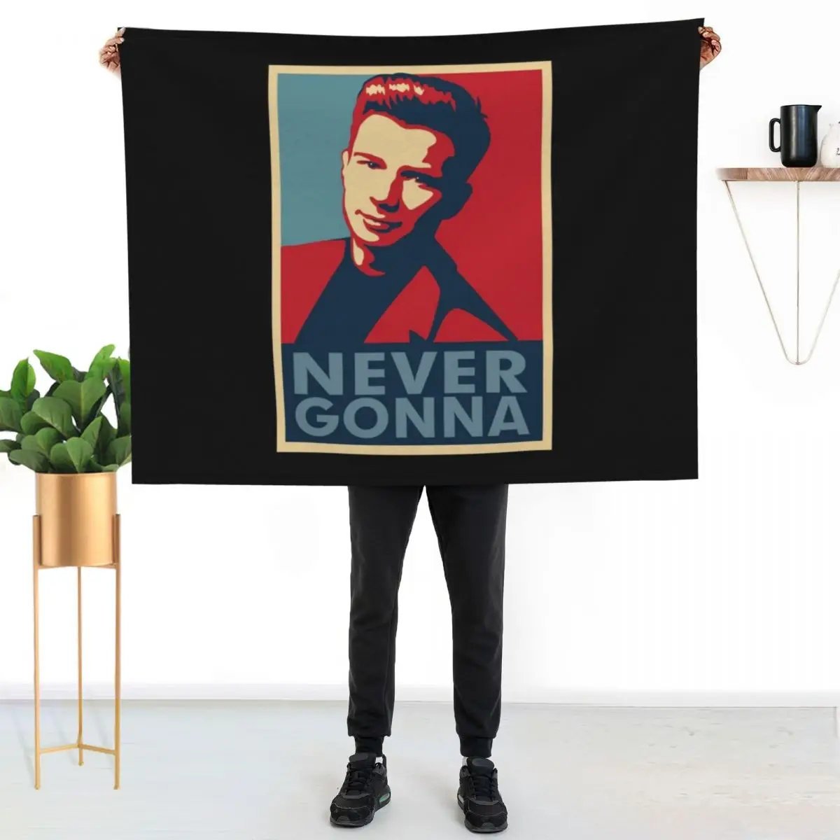 Never Gonna Throw Blanket Sofas Decoratives Multi-Purpose for babies manga Blankets For Bed Blankets