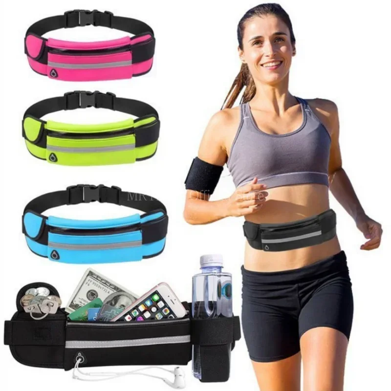 1pc sac de course femmes sac de taille sac de ceinture hommes sport Fanny Pack sac de téléphone portable salle de sport course téléphone portable Jogging course sac de cyclisme