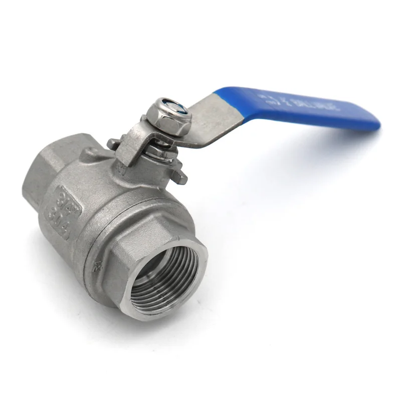 Two Pieces Model Ball Valve 304 316L Stainless Steel Full Bore BSPT1/4