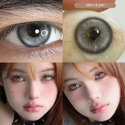 OVOLOOK-(2pcs)1Pair Myopia Color Contact Lenses for Eyes Fashion Prescription Lenses Beauty Pupils Blue Green Brown Grey Lenses