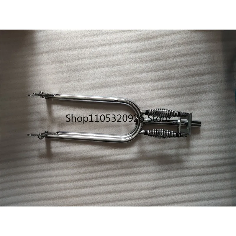 Retro Car Fork High-gloss Chrome 26*4.0 Snowmobile Fork 230mm Toothless 28.6
