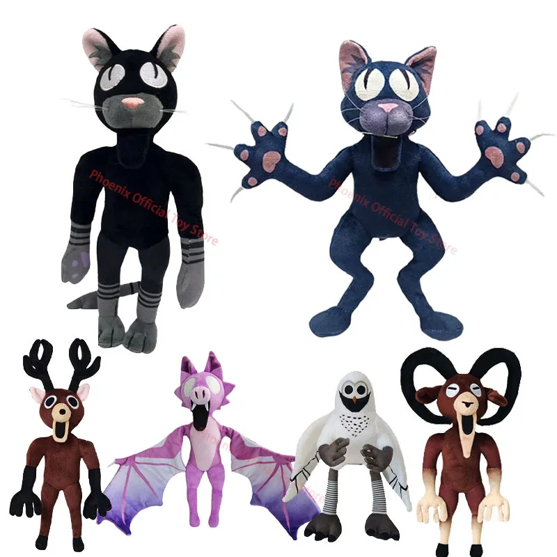 

NEW The Cat Plush 99 Nights In The Forest Black Cat Plushie Game Animal Deer Stuffed Doll Soft Owl Toy Kids Gift