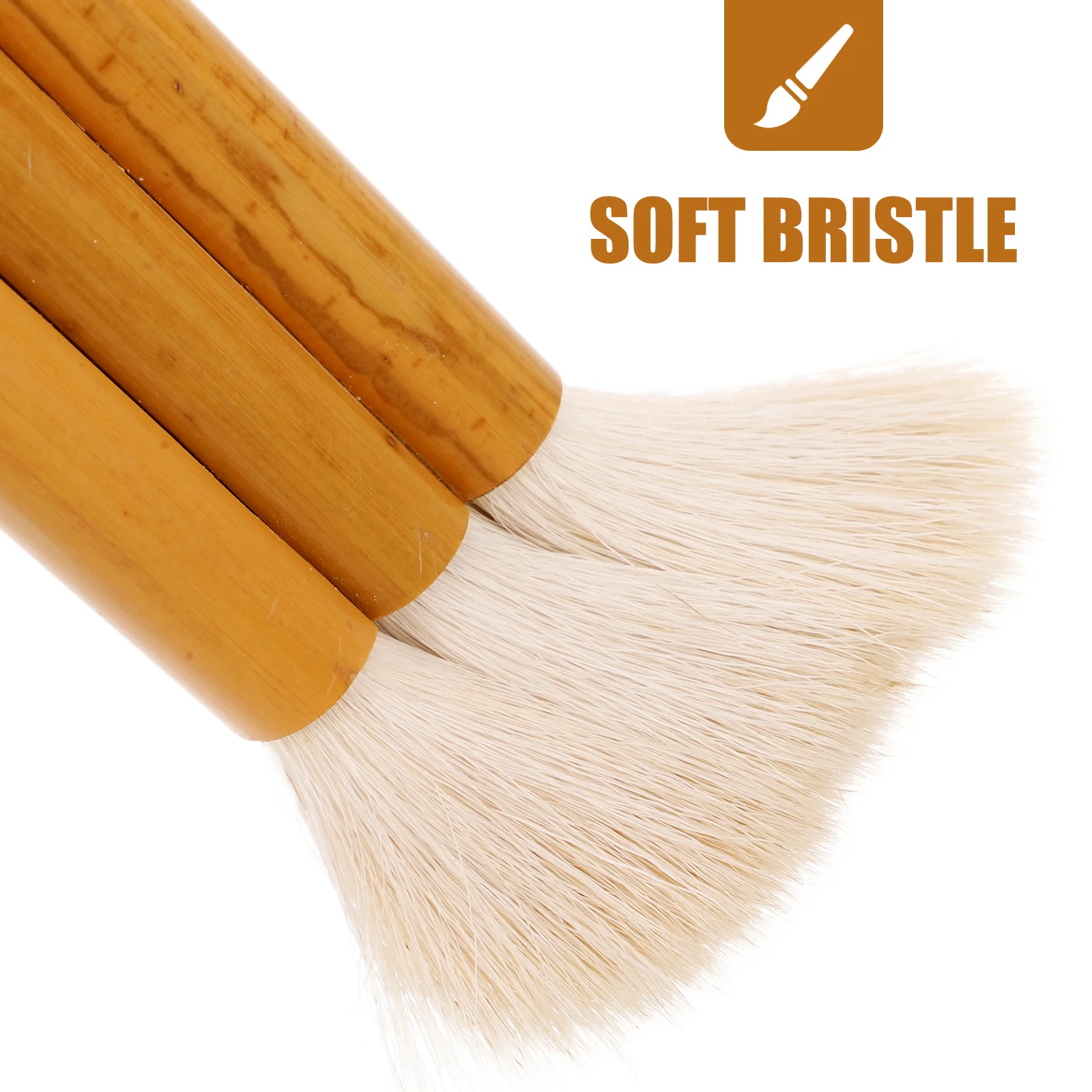 

Wood Handle Painting Brush Reusable Watercolor Brush Ergonomic Design for Wall Painting and Various Artistic Projects