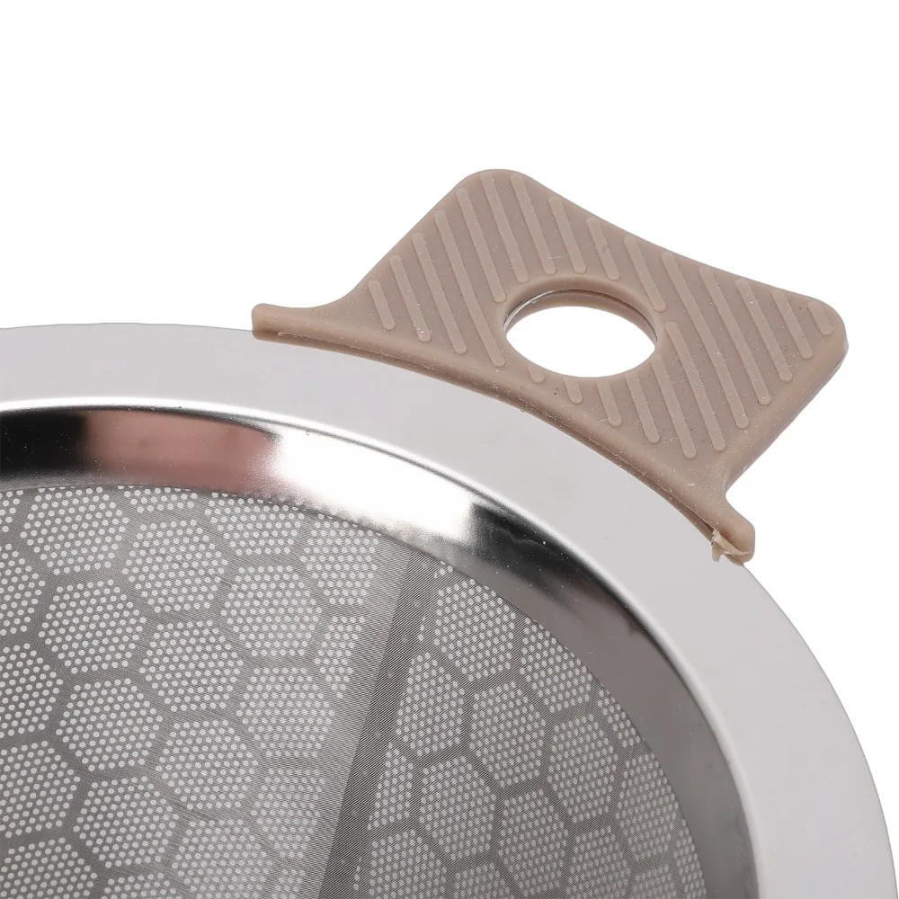 Large Capacity Pour Over Coffee Dripper Fine Mesh Durable Build Reusable Coffee Filter Enhanced Extraction