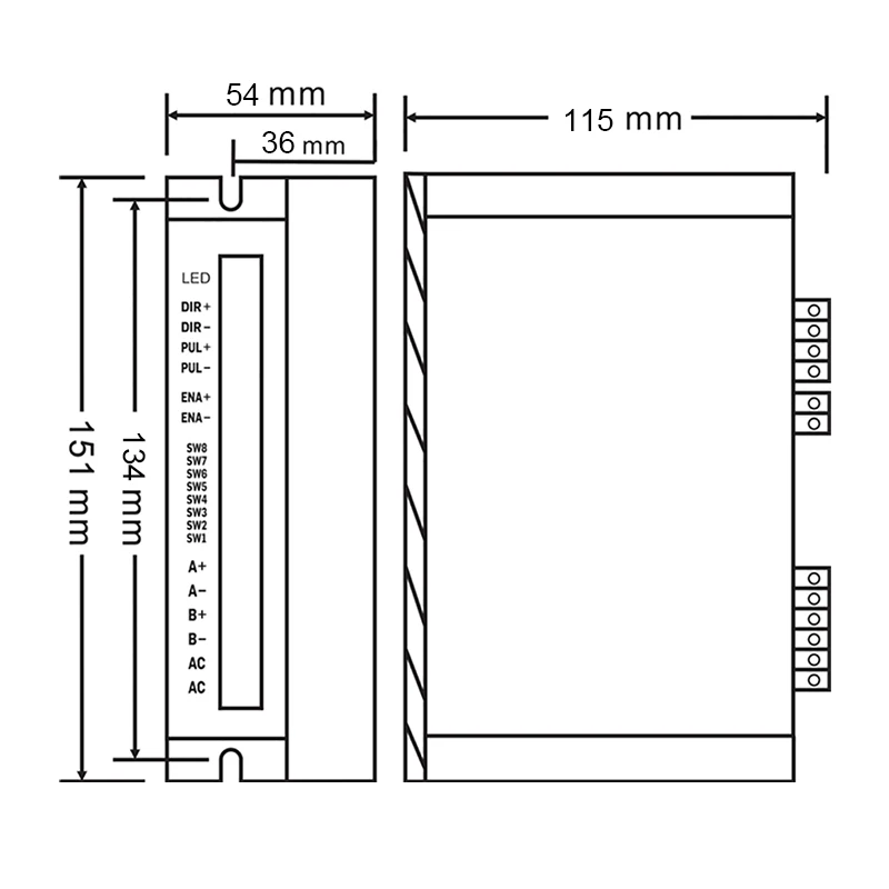 Imagem -03 - Driver Dsp Stepper para Roteador Cnc Driver Nema 34 Driver Stepper a 1880vac Fases Dma860h