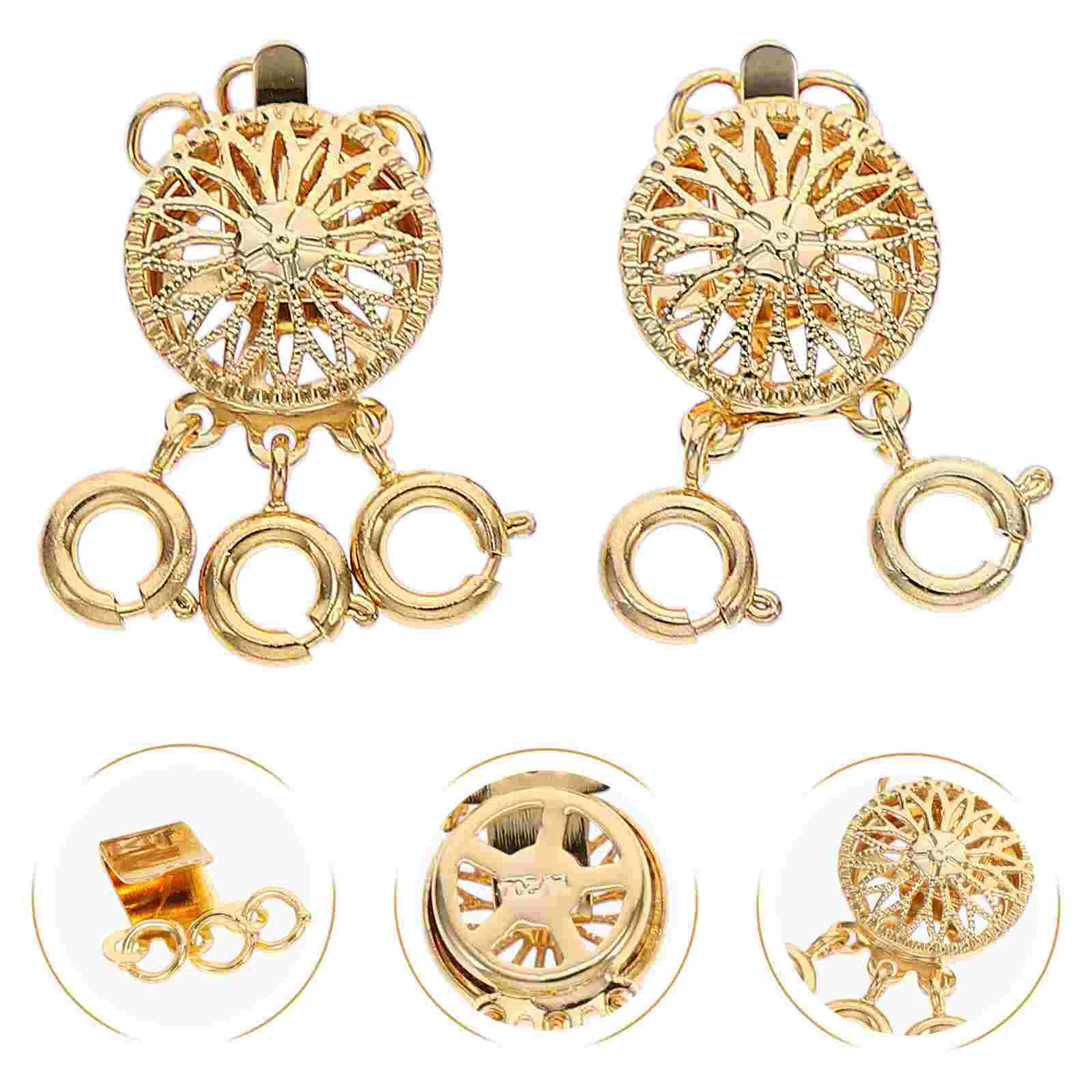 

Pcs Separator Jewelry Converter for Multi row Layered Clasp Rose Gold 2 3 Stackable Bracelet Making Tool Premium Materials