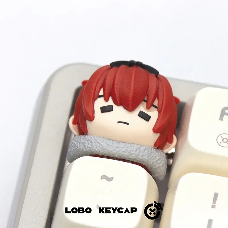Cute Anime Keycaps Custom Resin Original Design Cartoon Point Key Capfor Mx Cherry Gateron Switch Mechanical Keyboard Accessory