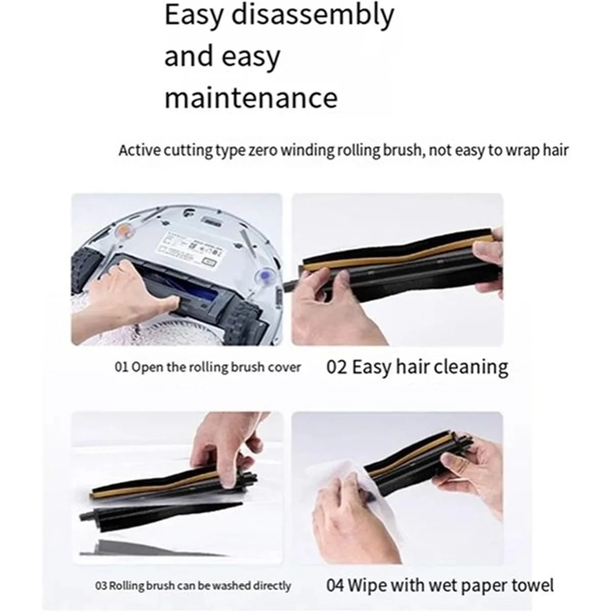 A20M لـ P50 Pro Ultra/P10 Pro Ultra/P10 Ultra قطع غيار فرشاة دوارة TriCut لسجادة شعر الحيوانات الأليفة والأرضيات الصلبة