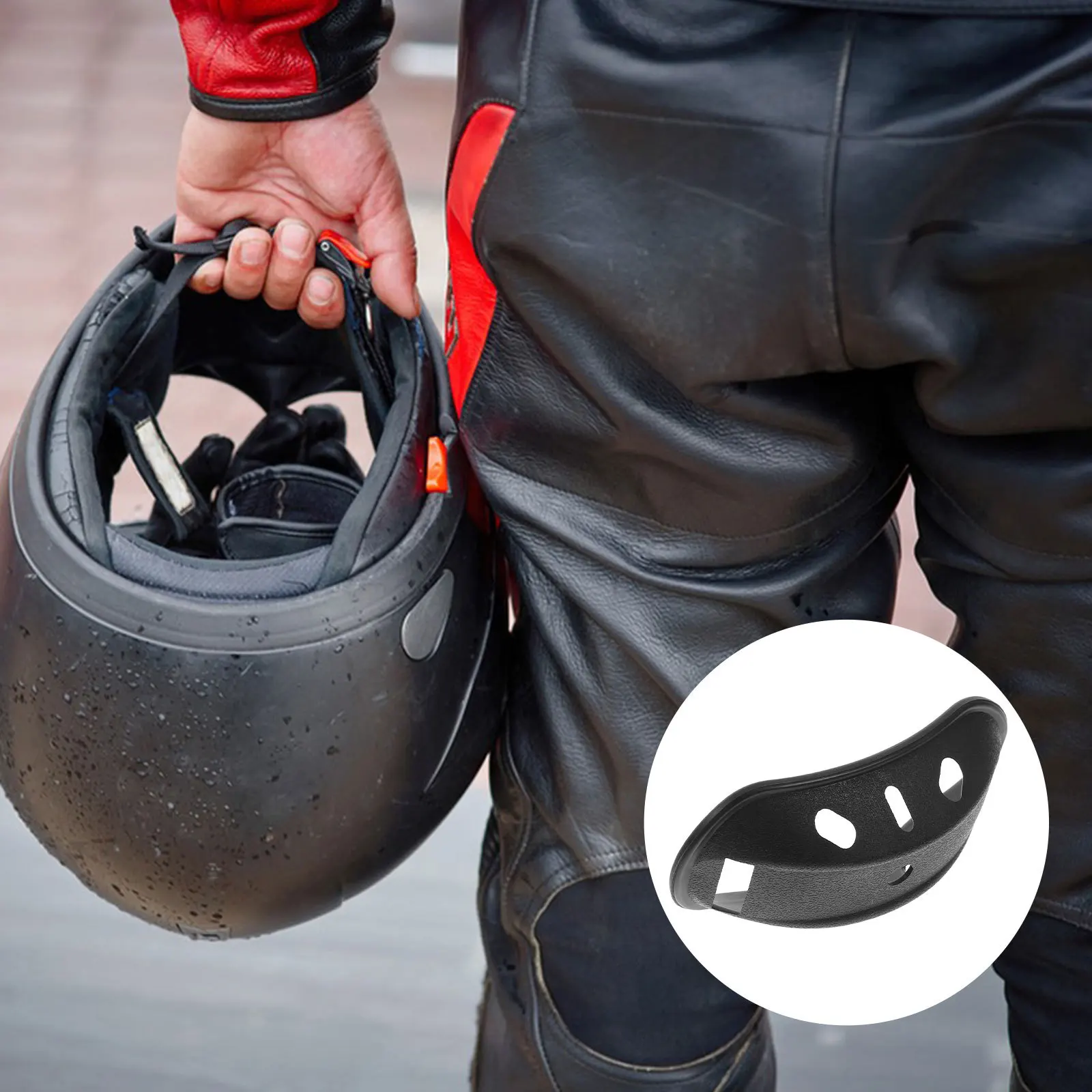 

10Pcs Safety Chin Pad Black Soft Chin Protector Cushion Comfortable Fit for Motorcycle Hard Hat Construction Accessories