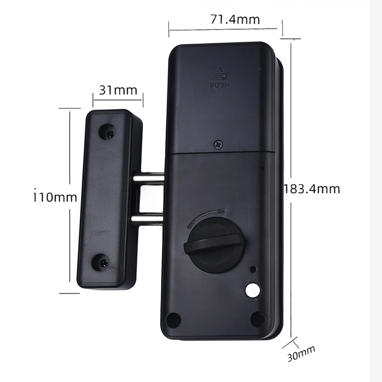 1 pçs fechadura da porta inteligente fechadura do motor elétrico inteligente invisível fechadura da porta de madeira fechadura da porta interna para tuya app/desbloqueio de cartão