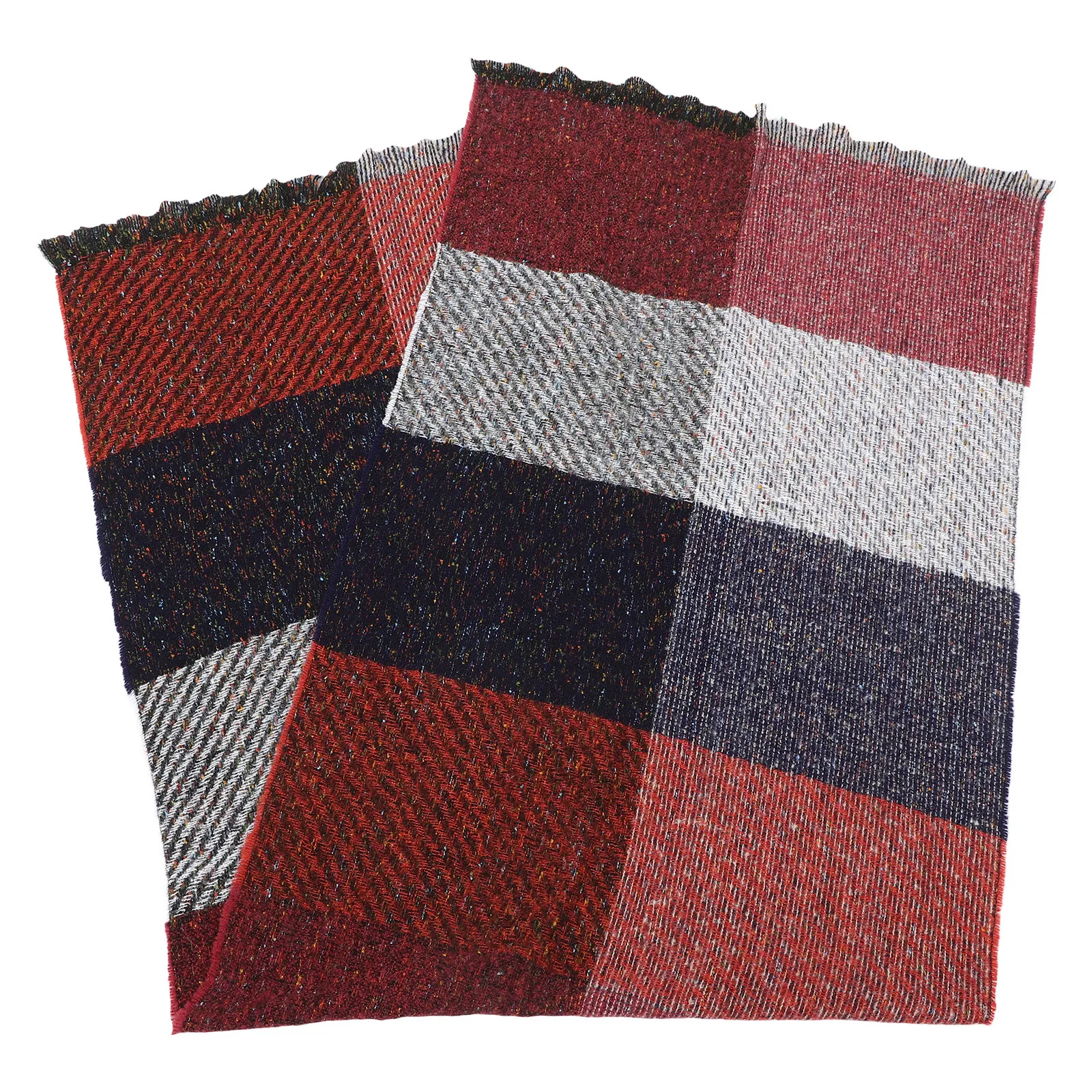 

Women's Plaid Scarf Long Shawl Polyester Thick Warm Fashionable Winter Fall Cozy Warm Shawl Scarf Elegant Autumn Accessory