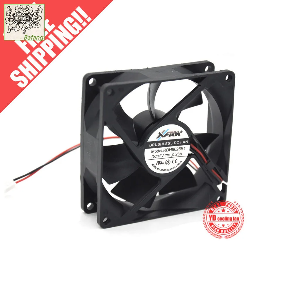 

Jinlingge ForRUILIAN SCIENCE XFAN RDH8025B1 8025 12 В 0,23 А шарикоподшипник 8 см охлаждающий вентилятор