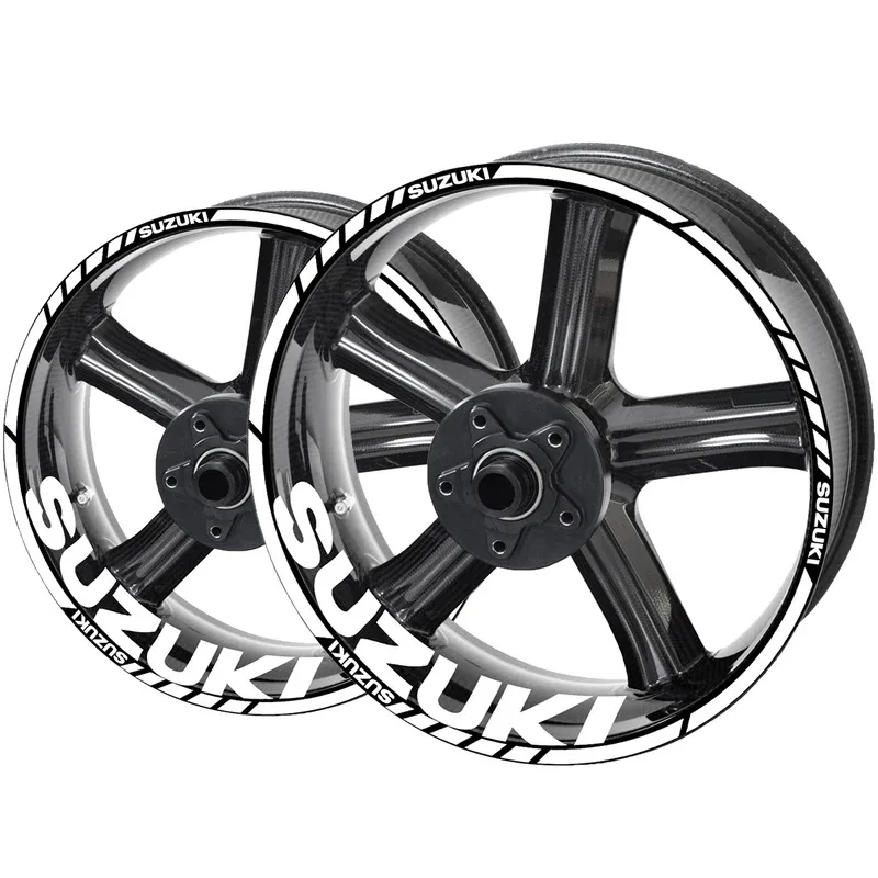 

17 Inches Suzuki Wheel Sticker Rim Decal Logo Set GSXR 600 750 1000 GSXS 750 GSR 600