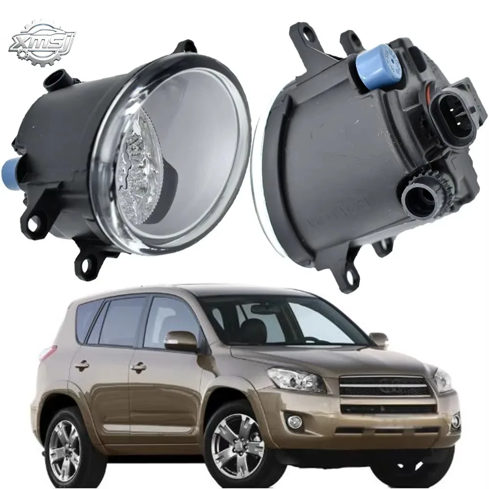 

1 par (izquierda + derecha) luces antiniebla LED de estilo de coche lámparas halógenas para Toyota RAV4 RAV 4 2006 2007 2008 200