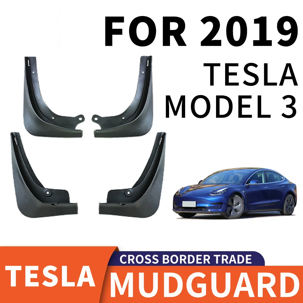 

For 2019 TESLA Model 3 mudguard Mudflaps Front Rear Flares Splash Guards Cover Car Accessoie