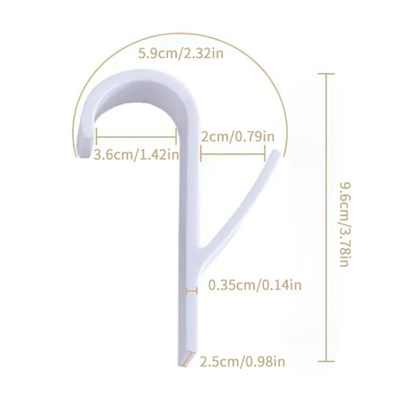 10PCS Bathroom Hanger Clips Heated Towel Radiator Rail Hook Holder Multifunction Drying Rack Hook Towel Clothes Storage Hanger image 6