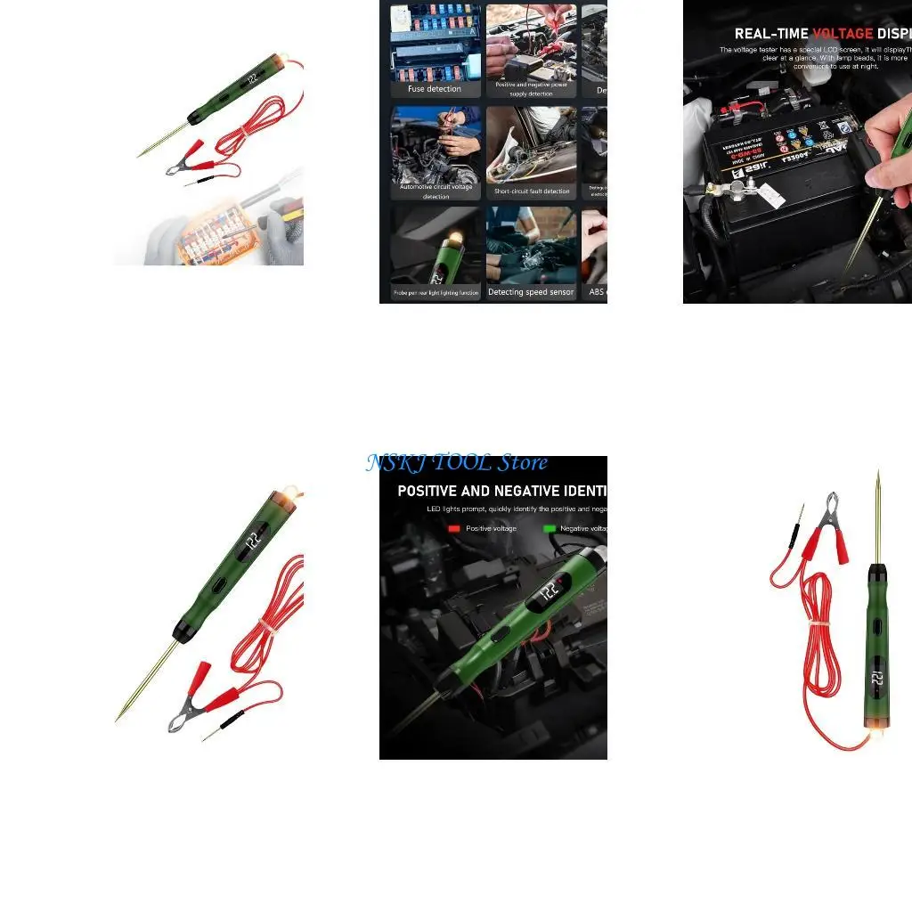 

L8RC Circuit Tester, Automobile Electric Circuit Tester, Auto Test Light Device, Breakers Find Tracers Tool,5V-30V