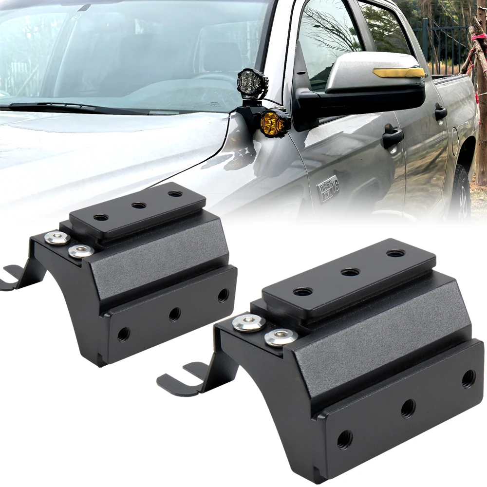 Offroad Special Vehicle A- Pillar Quick Release Bracket No Drill Mounting Stand for Offroad Led Spot Lights to yo ta Tundra