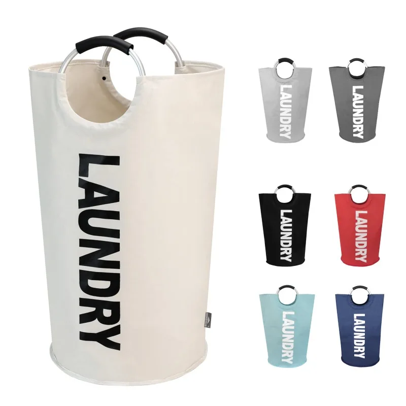 90-liter Large-capacity Laundry Basket, Foldable Clothing Storage Basket with Durable and Sturdy Handles