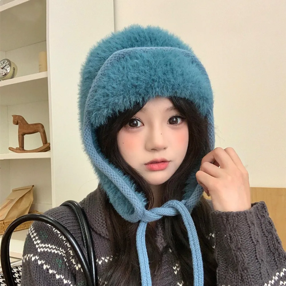 

Balaclava Earflaps Ear Protection Hats Cozy Fleece Skullies Hat Warm Thickened Beanies Caps Winter