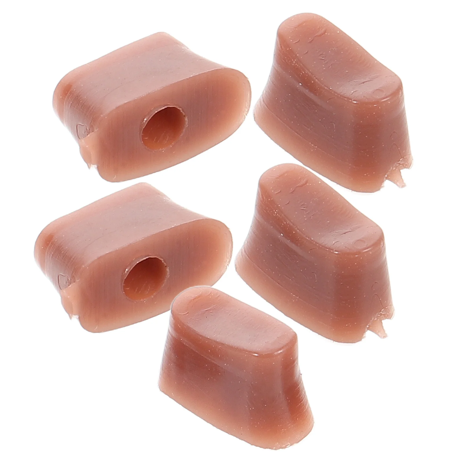 

5pcs Flute Tail Rubber Replacement Kits Durable Mute Block For Open Hole Flutes, Universal Fit Small Large Flutes, Instrument