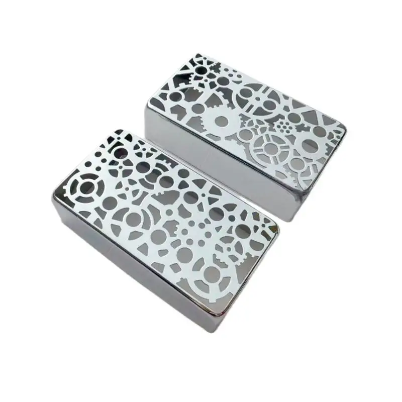 652F القيثارات الكهربائية لاقط غطاء رائع نحت المعادن هامبوكر غطاء فريد الغيتار لاقط غطاء الحماية دائم