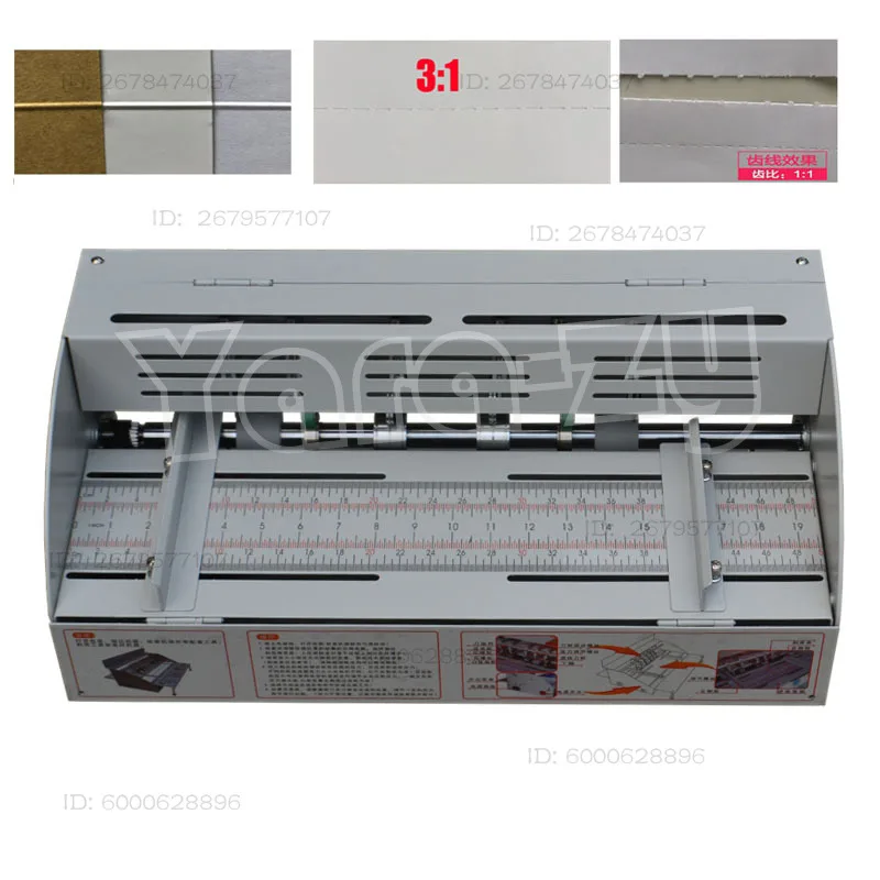 460MM Electric Paper Creasing Machine Book Cover Creasing Cutting and  Creaser Electric paper creasing machine