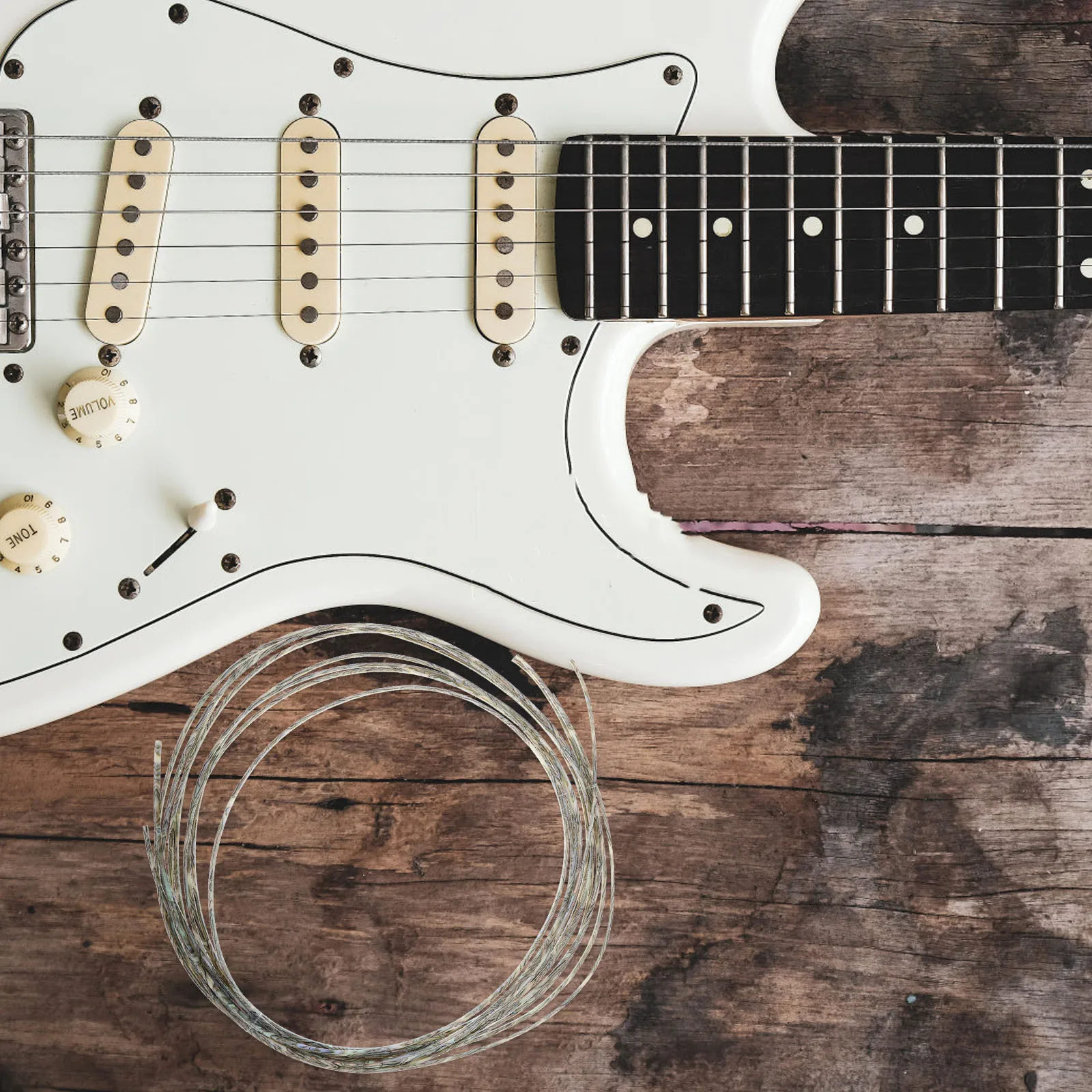 

4pcs Guitar Binding Purfling Strips 3mm Plastic Trim Acoustic Classical Edge Decor Durable Material Easy Installation