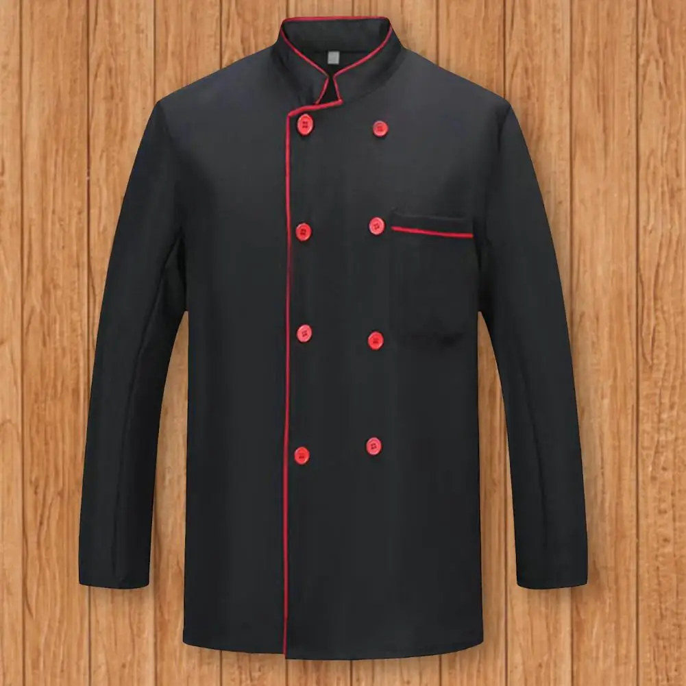 Beau manteau de chef à manches longues, veste de service souple, uniforme de cuisine, Chamonix