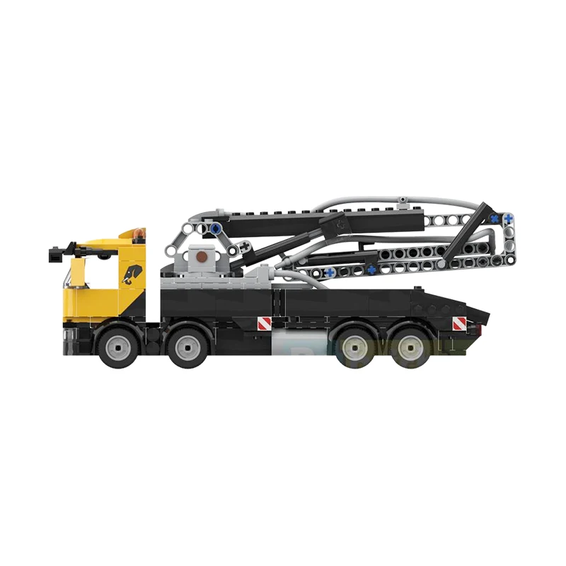 moc-cement-pump-truck-building-blocks-set-technical-engineering-concrete-mixer-vehicle-model-mechanical-construction-toys