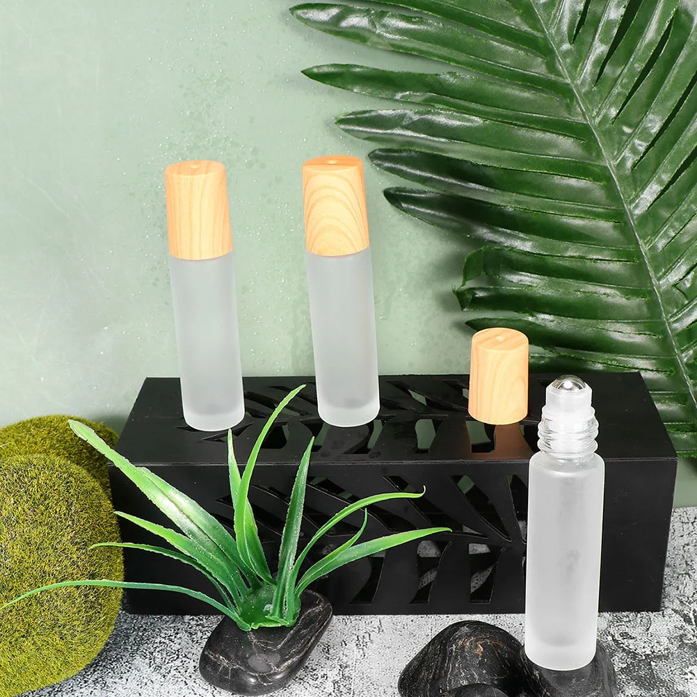 

3Pcs 10Ml Empty Roller Ball Bottles Leakproof Storage for Perfume Essential Oils Emulsion Lipstick Easy to Carry Travel Friendly