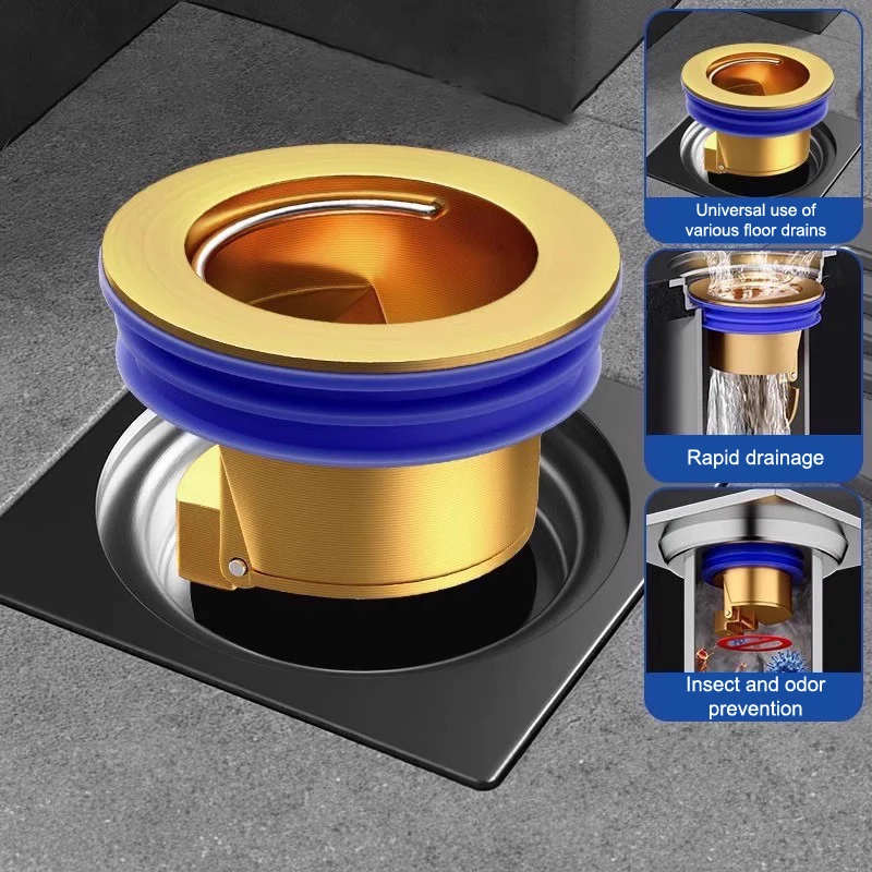 

All-copper Floor Drain Core Floor Shower Drain Stopper Insectproof Anti-odor Deodorization Toilet Kitchen Bathroom Toilet Sewer