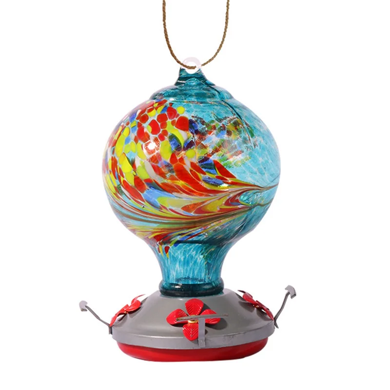 

Садовые кормушки для птиц на открытом воздухе, подарки для птиц для женщин, прочная кормушка для птиц из дутого стекла A-B09B