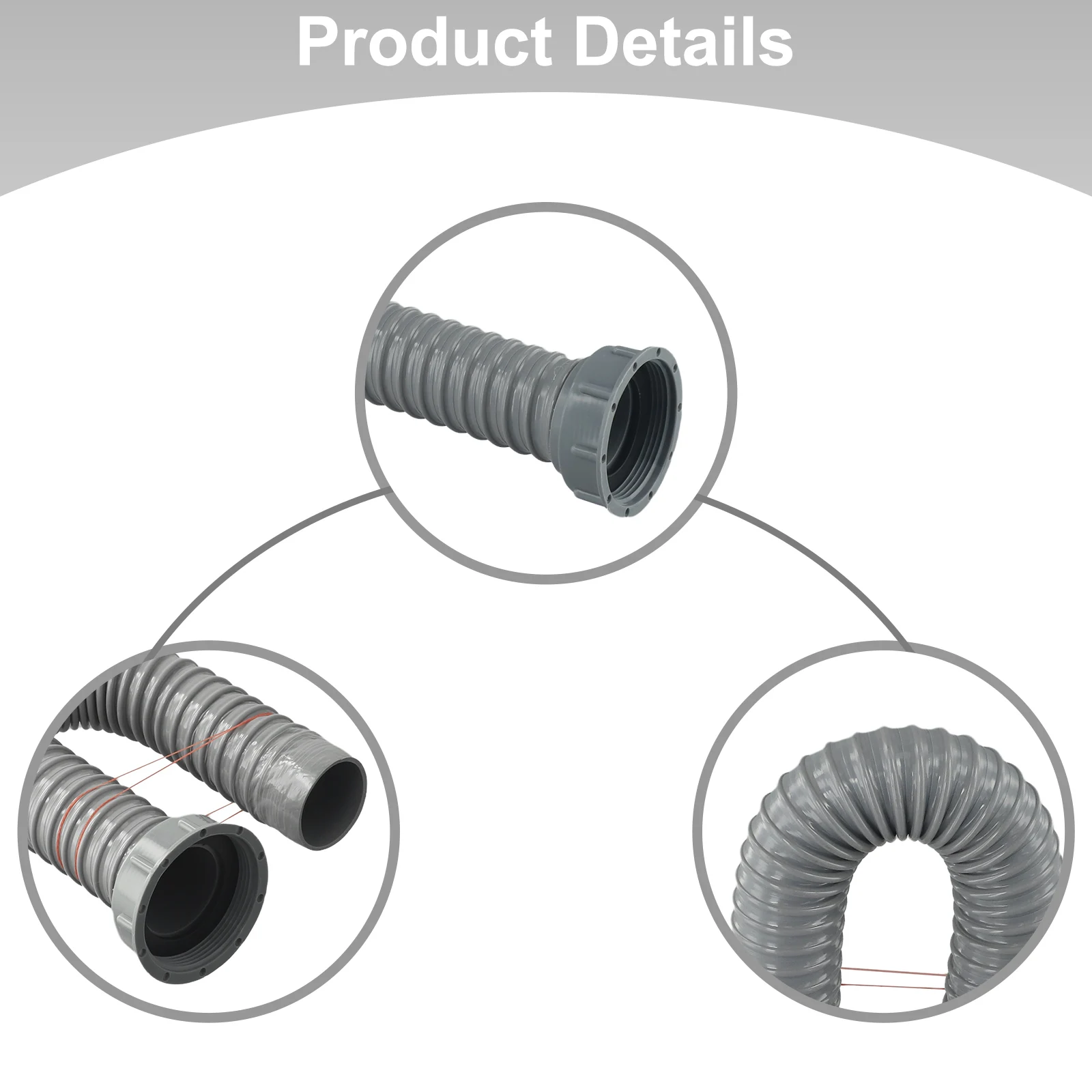 

Комплект для чистки канализации: сливной фильтр для сточных вод, труба для очистки сточных вод, 58 мм. Материал: ПП+ПВХ.