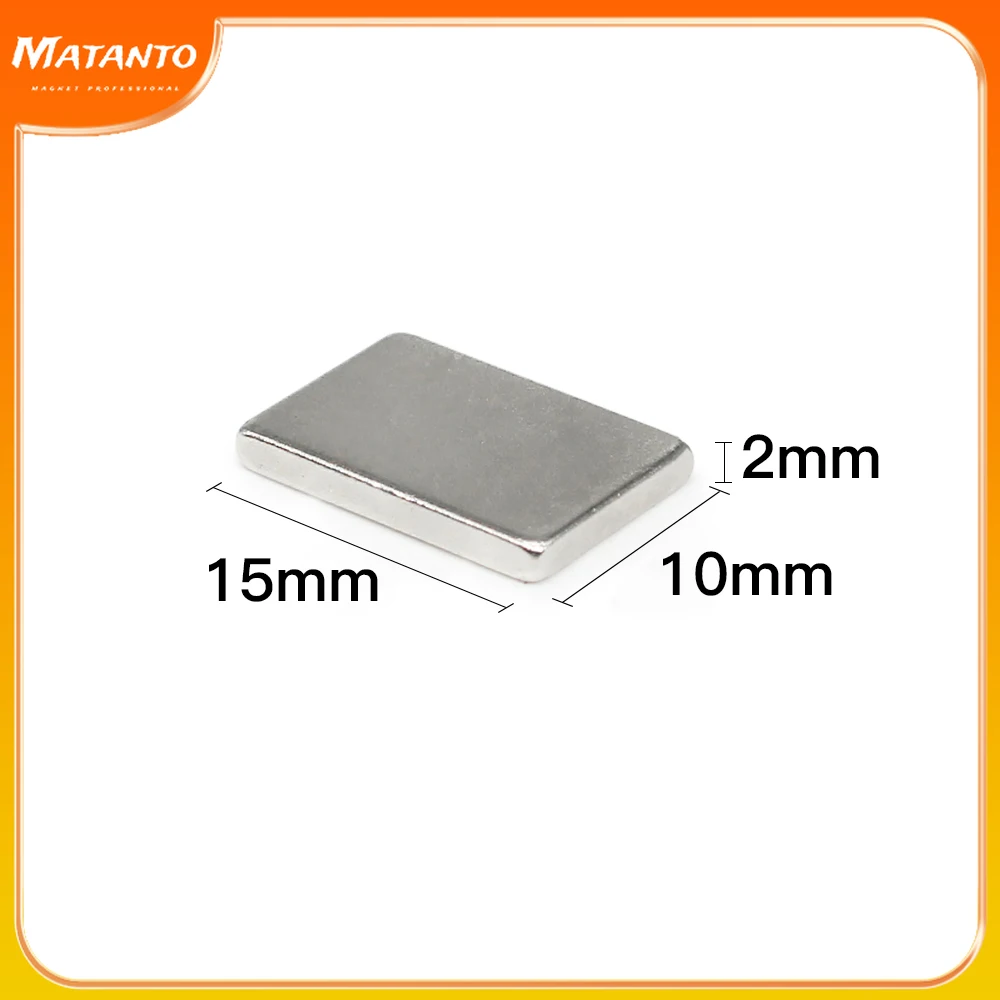 15x10x2mm Super Strong Square Magnet 15x10x2mm For Home Refrigerators, Offices DIY 15*10*2