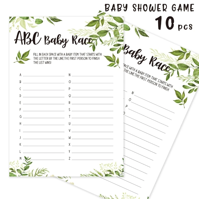 10pcs Baby Shower Game Card Baby Prediction and Advice Cards Fun Gender Neutral Shower Party Supplies for Guests