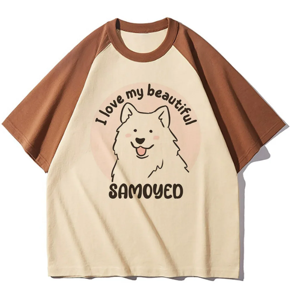 

Samoyed t-shirt girl Y2k harajuku Trendy Pop Culture Vintage shirt kawaii korean clothes Digital Trendy Gothic streetwear