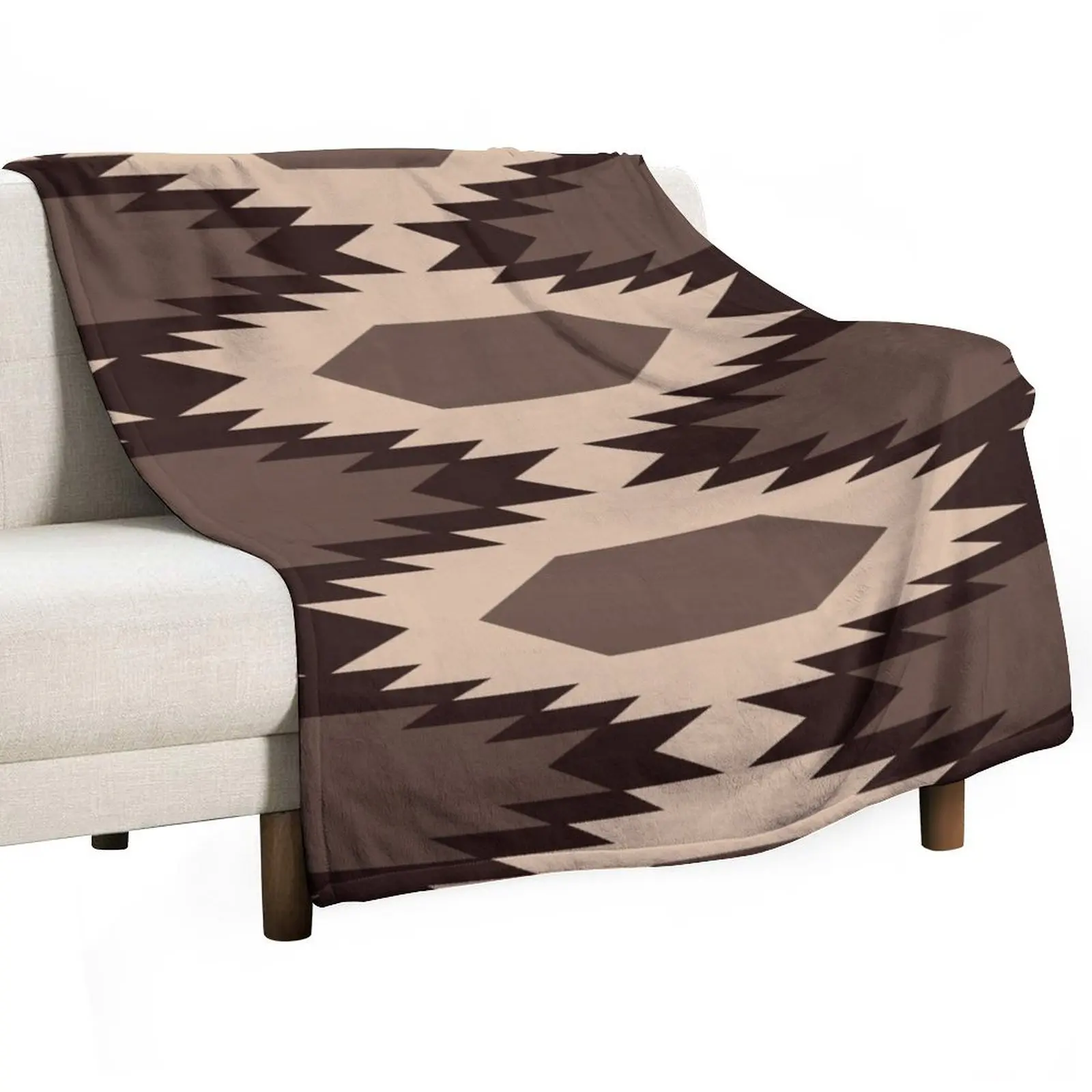 Navajo Brown Pattern Throw Blanket Decorative Sofa Luxury St Cute Stuffeds Sofas bed plaid Blankets
