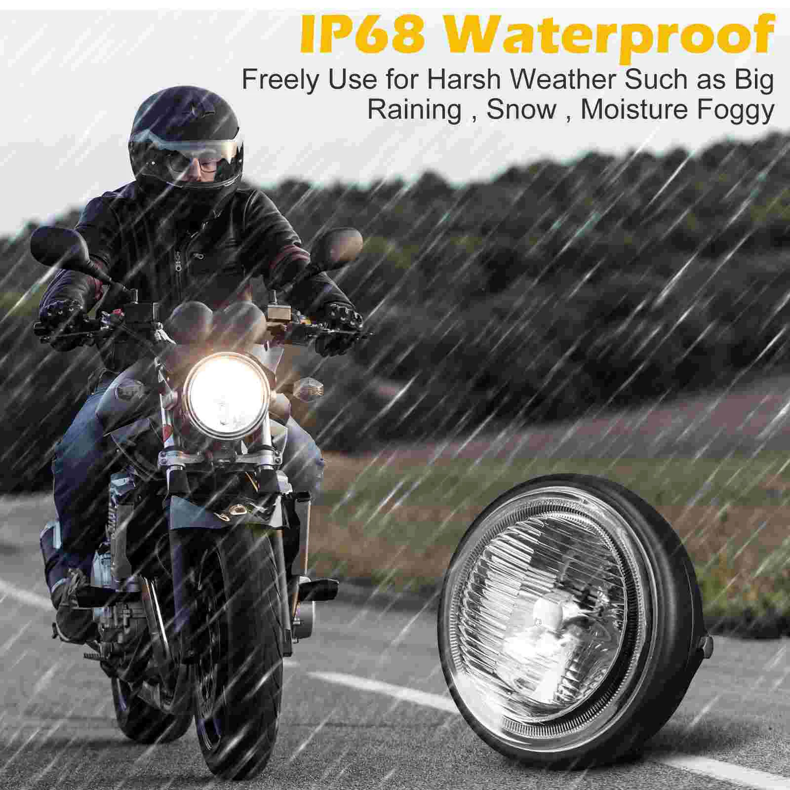 Headlight Bucket 575 Motorcycle Housing Lamp Motorbike Lens Cover Sports Mount