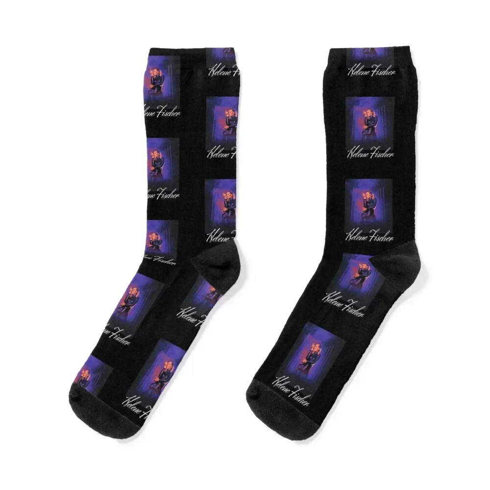 

Helene Fischer Socks cool hip hop floor New year's Men Socks Luxury Brand Women's