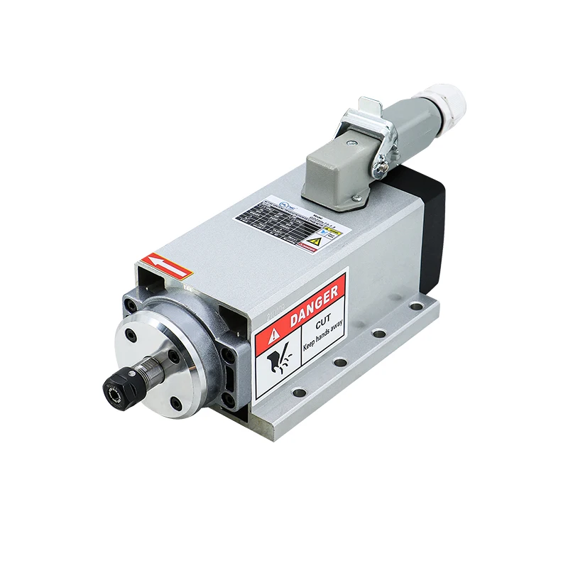 HLTNC  2.2kw Spindle Machine Tool Spindle Cnc Spindle Motor ER20 2.2kw 220v/380v 24000rpm With 2.2kw 220V Frequency VFD for Cnc