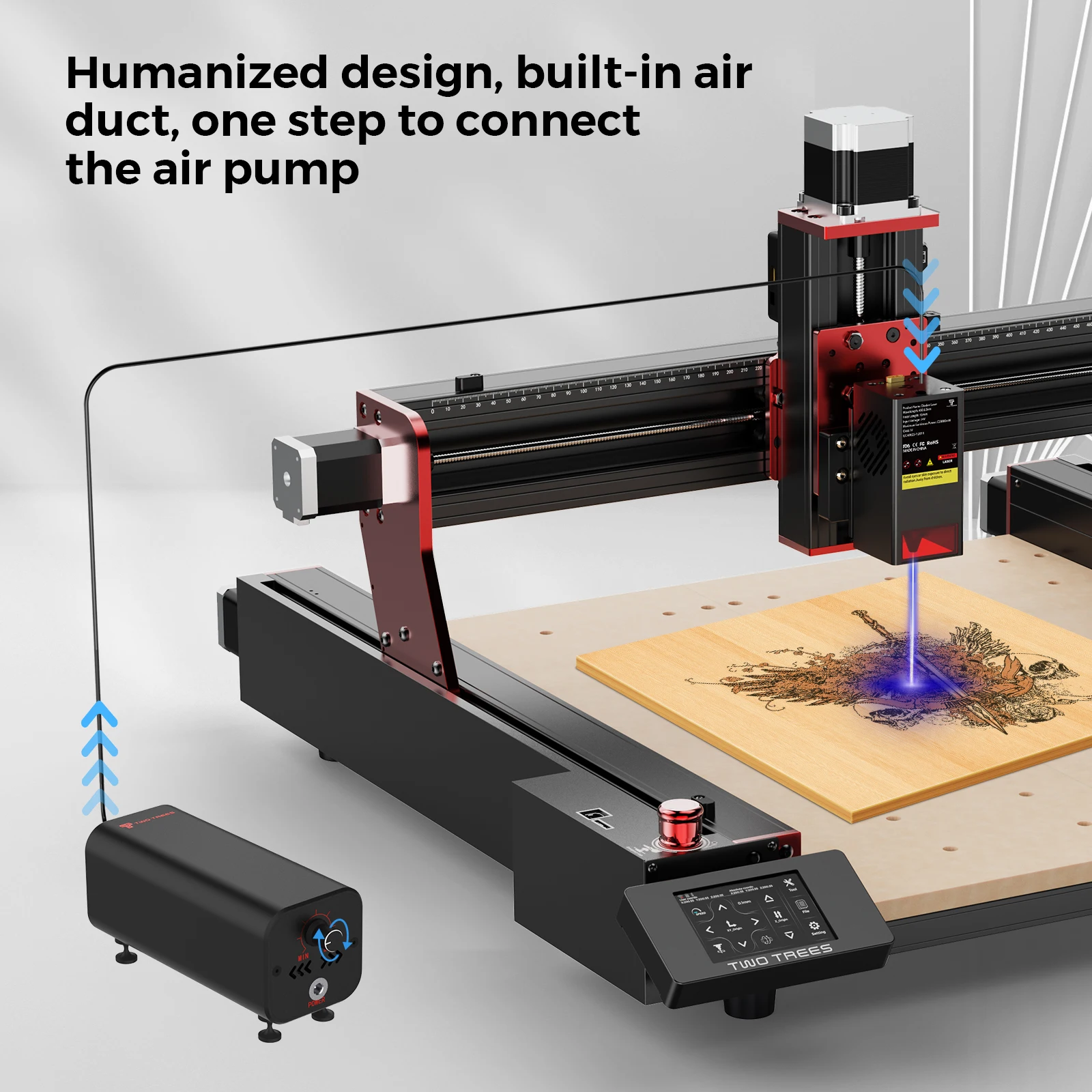 Twotrees TC20 Laser Module Kit For TTC450/TTC450 PRO 20W Laser Head CNC Engraver Upgrade Laser Engraving Machine Special Parts