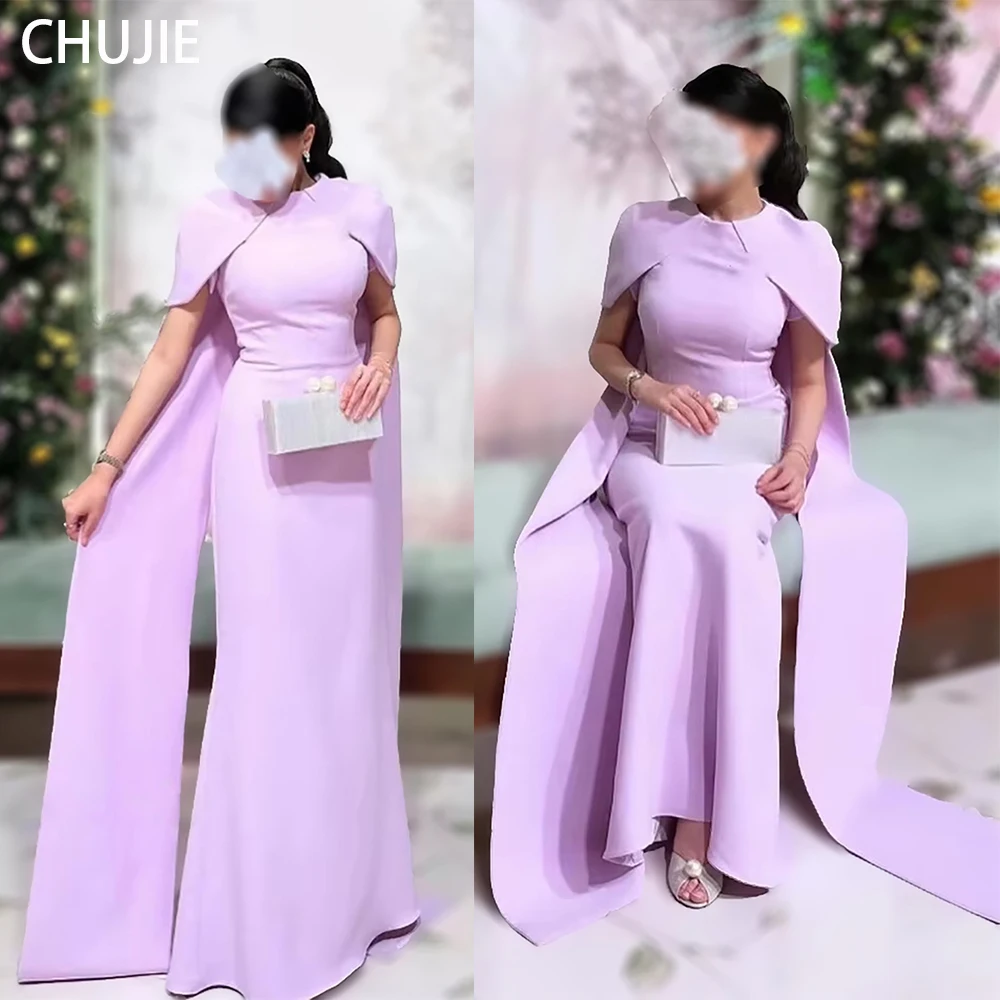 

Lalic Customized Evening Dresses For Women Draped Engagement Wedding Party Dress A Line Jewel Bespoke Occasion Gown فستان المساء