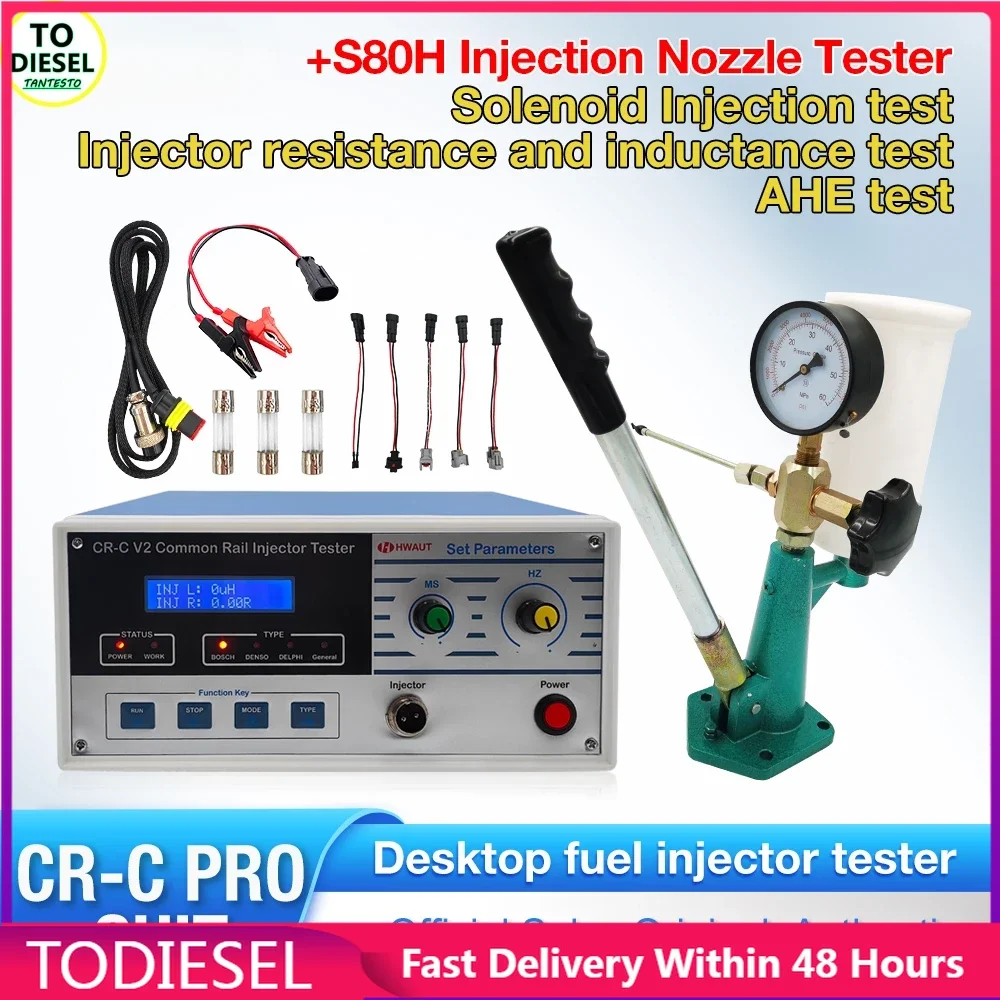 CR-C and S60H Common Rail Injector Nozzle tester AHE Test Function CR-C V2 PRO Common Rail Injector Test Diesel Injector Tester