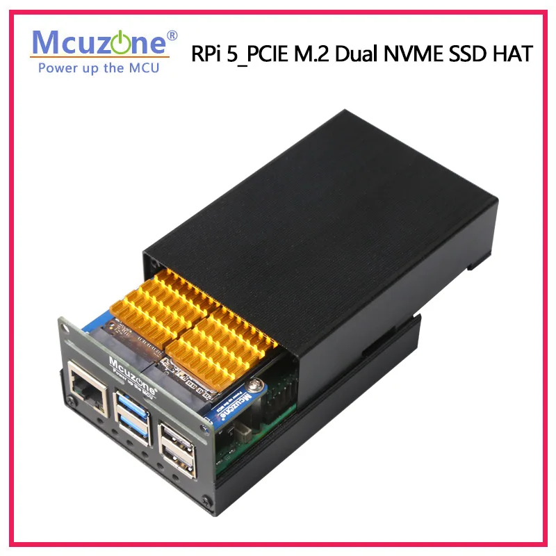 Imagem -05 - Raspberry pi Pcie M.2 Nvme Duplo Chapé Ssd Suporta 2280 2242 2230 Ssd Mps2280d