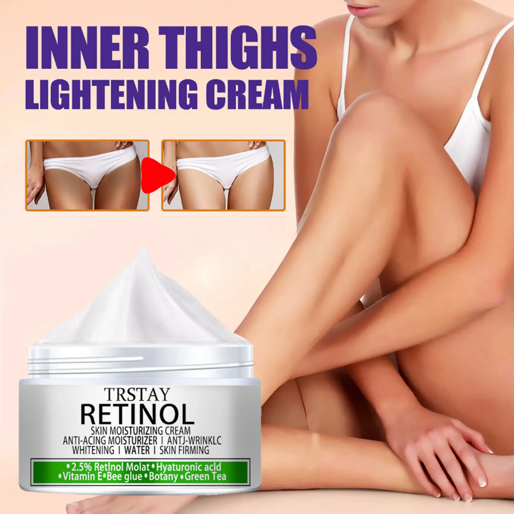 Whitening Cream Geslachtsdelen Whitening Bleken Gezicht Lichaam Lichter Crème Onderarm Oksel Whitening Cream Benen Knieën